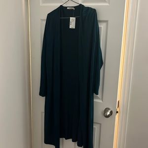 Rickis green cardigan (long length )